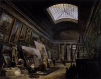 Robert, Hubert - Imaginary View of the Grande Galerie in the Louvre